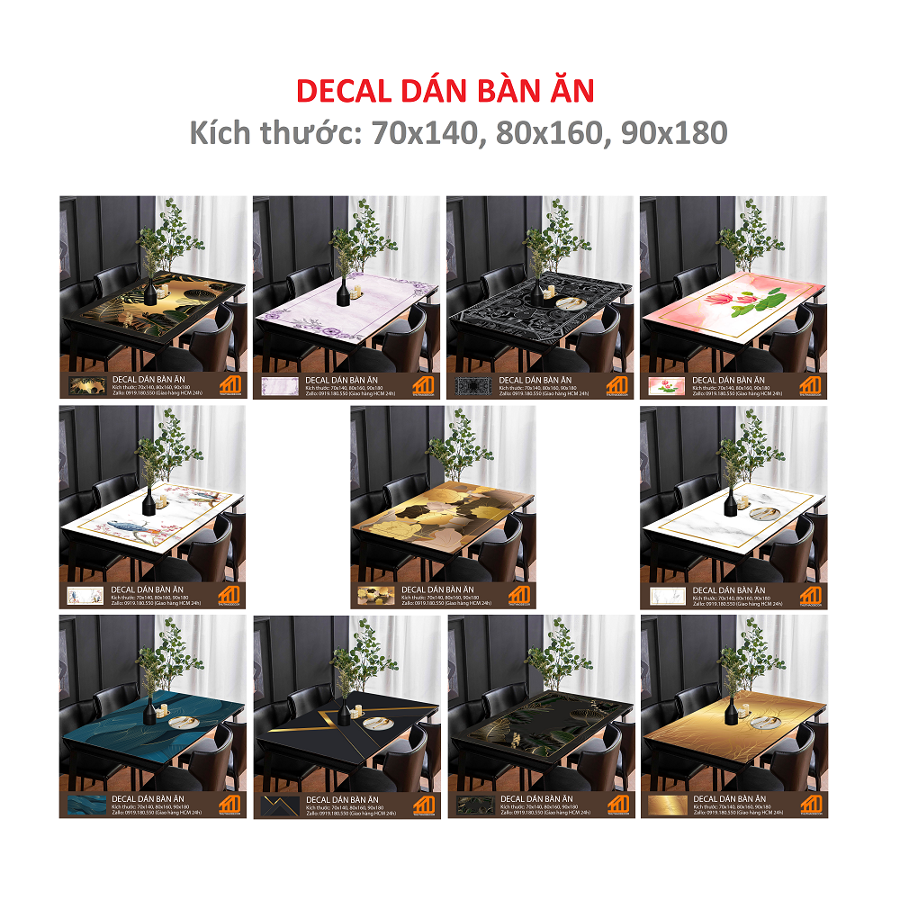 [HCM] Decal dán bàn ăn SEN VÀNG GOLD - TRANG TRÍ NỘI THẤT