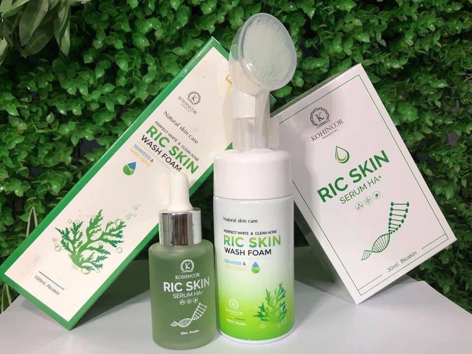 [HCM]Combo srum ric skin + sưa rưa măt ric skin
