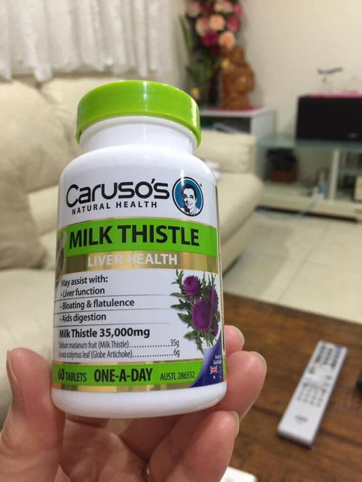 Bổ gan Milk thistle Carusos 35000mg