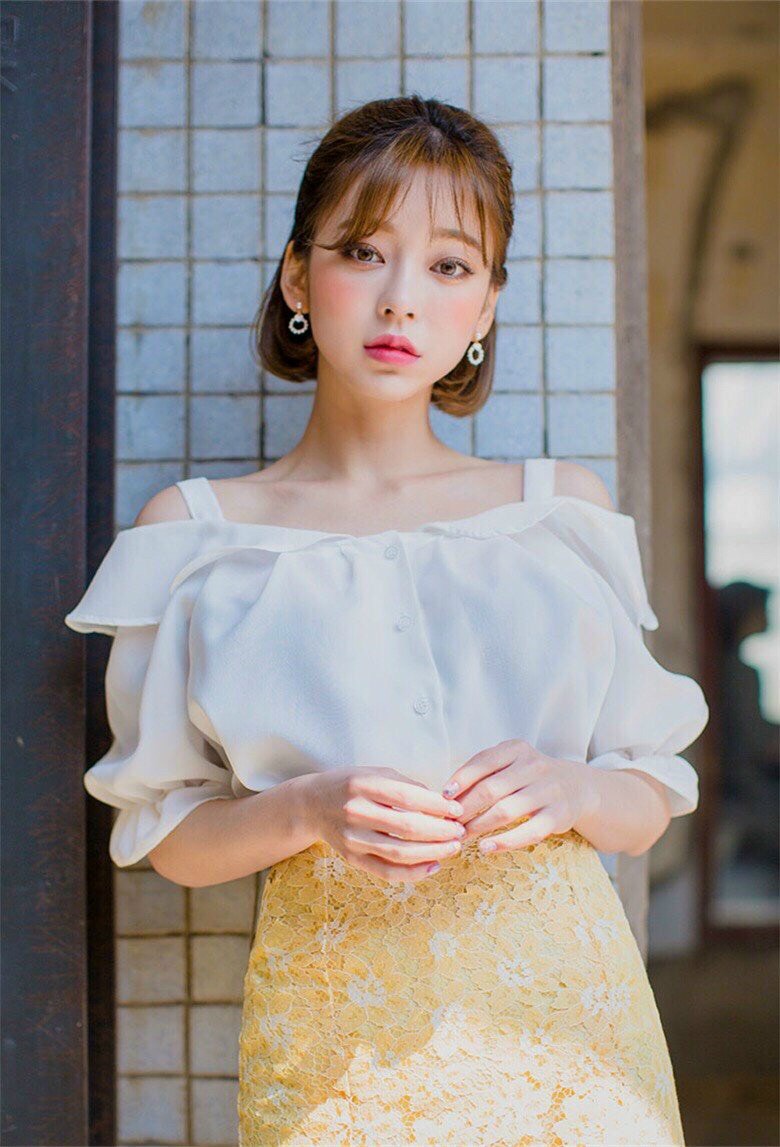 Áo kiểu hở vai hàn quốc fullsize