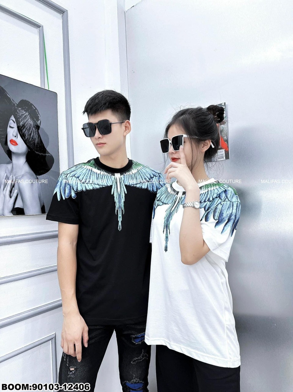 Áo phông NAM NỮ cánh đại bàng Chất poly được lựa chọn kĩ lưỡng