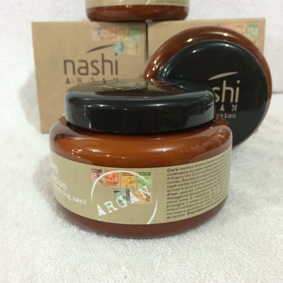 [Kem ủ ] Dầu hấp phục hồi tóc nát Nashi Argan 500ml siêu mềm mượt