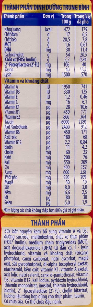 Sữa bột Nuti Grow Plus Đỏ 1,5kg (MẪU MỚI)