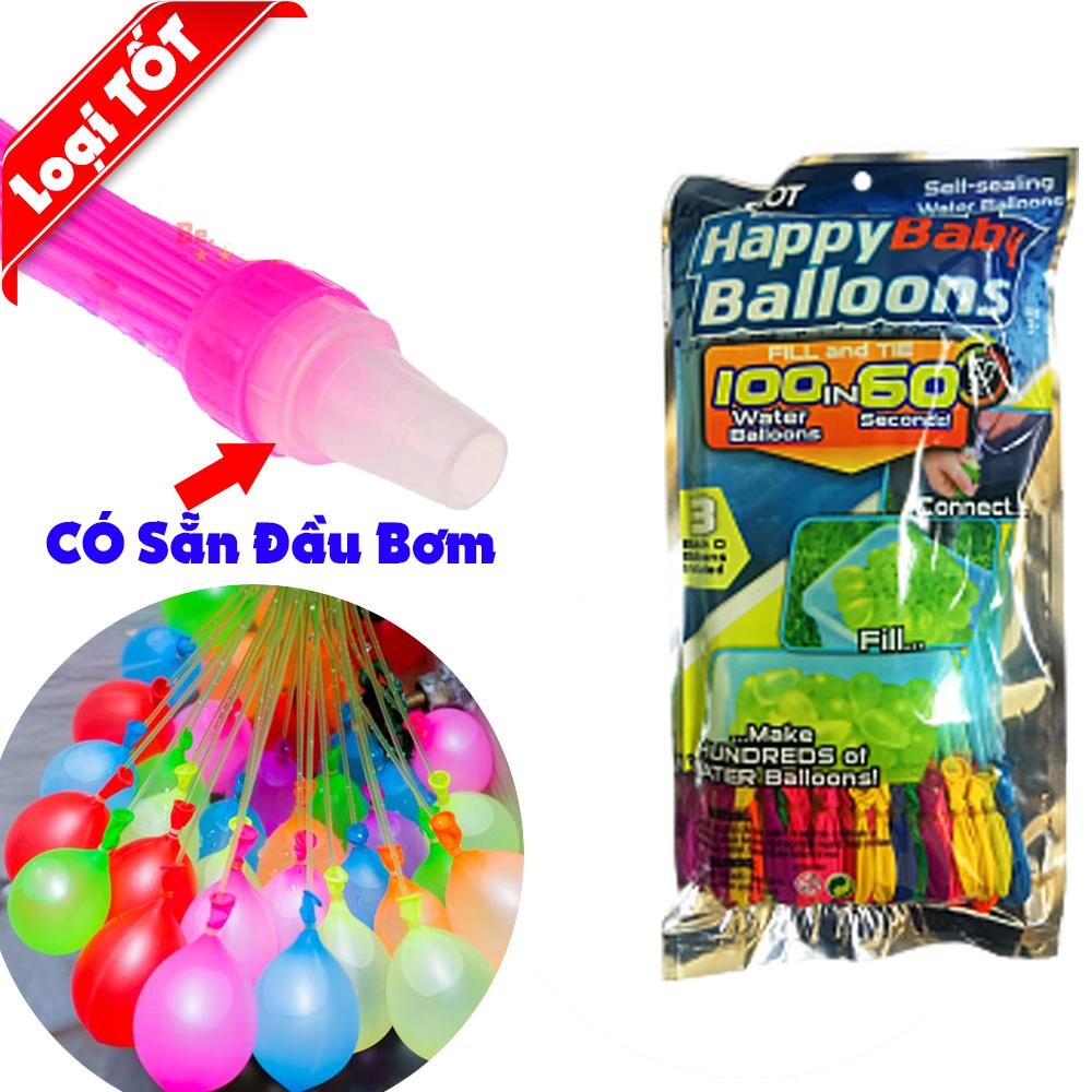 [Có Video] Bộ 111 Bong Bóng Nước NHIỀU MÀU - Bong Bóng Nước Magic Balloons Bơm Siêu Nhanh