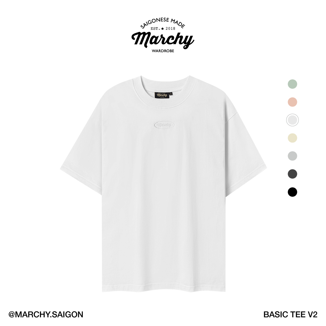 [Nhập LazSoHot2- giảm 20% đơn 199k|MARCHY - BASIC TEE V2 - Áo thun trơn
