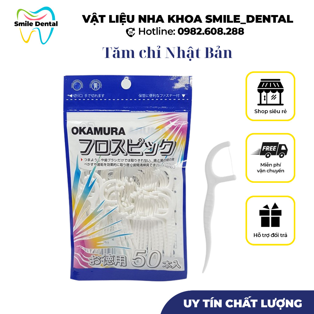Tăm chỉ nha khoa OKAMURA Nhật Bản