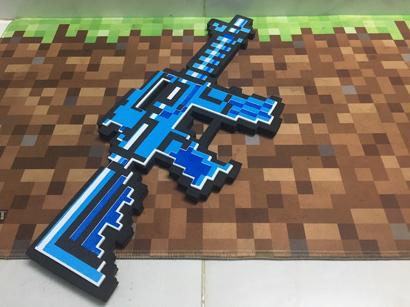 [HCM]Đồ chơi minecraft Sung máy kim cương