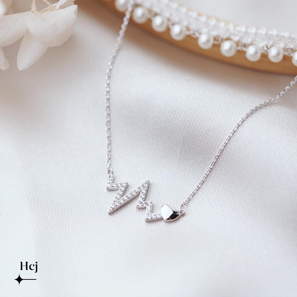 Dây chuyền nhịp tim bạc ta cho nữ giá xưởng