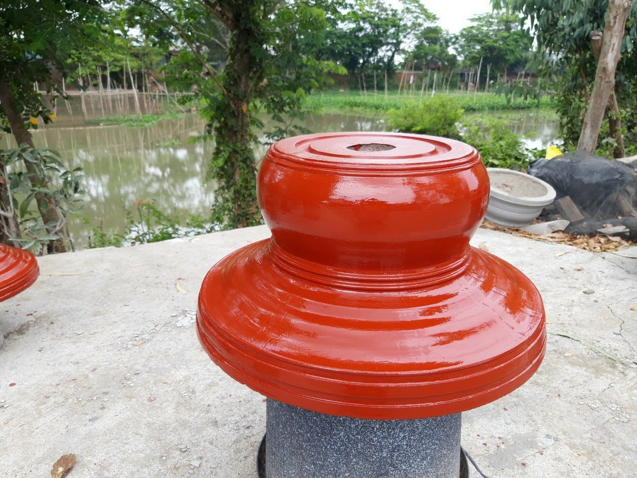 Sơn Chậu Kiểng Màu Đỏ Chu Lon 800gr