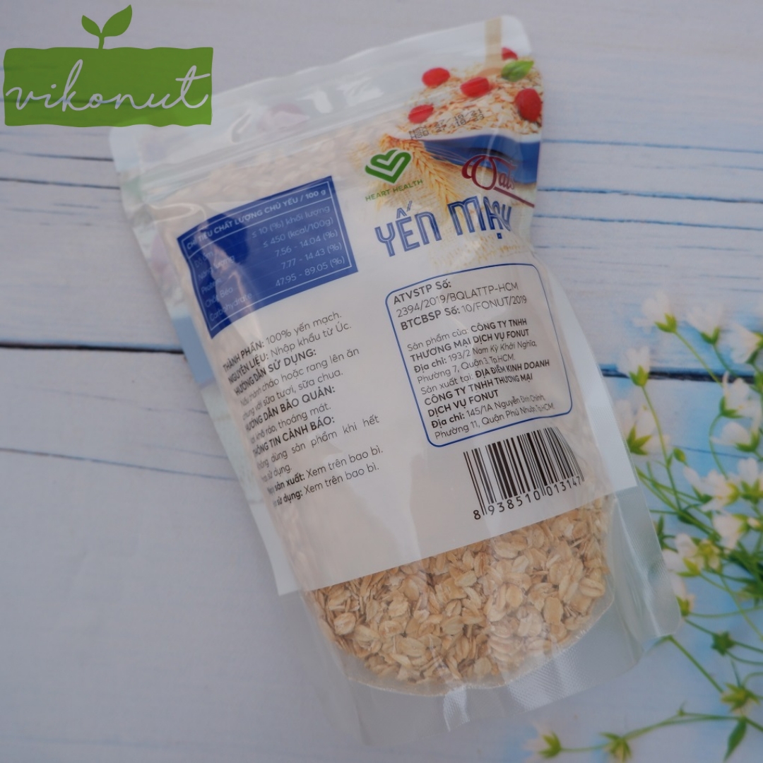 Yến mạch Úc cán dẹt, cán vỡ [500gr] - Rolled Oats