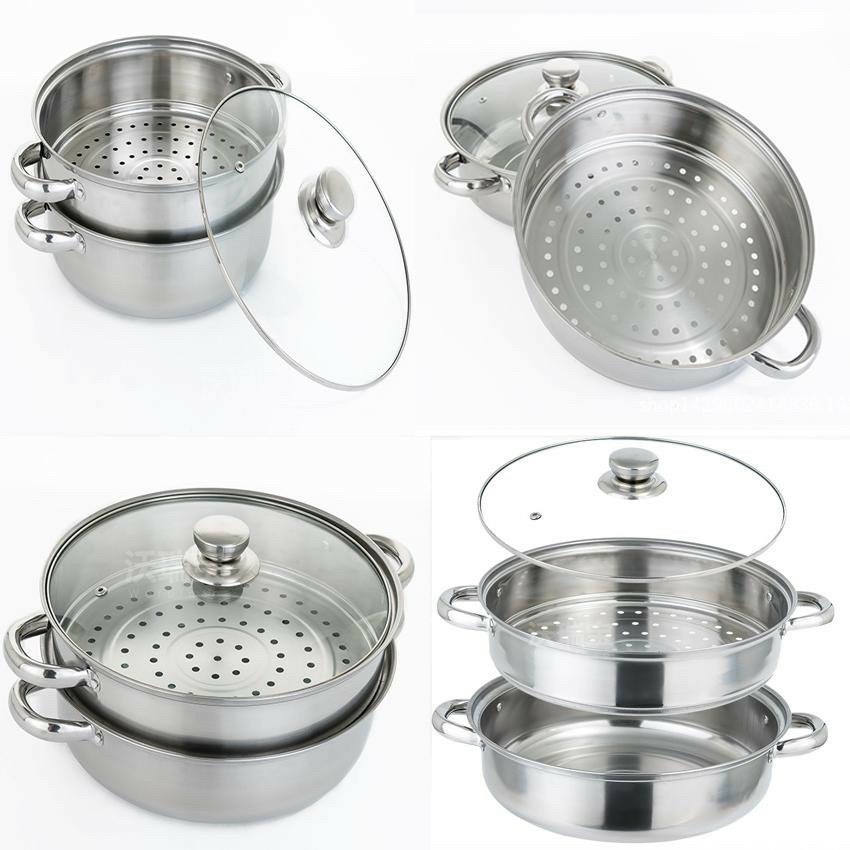 Nồi hấp inox size 28 cm Nồi hấp inox  cao cấp