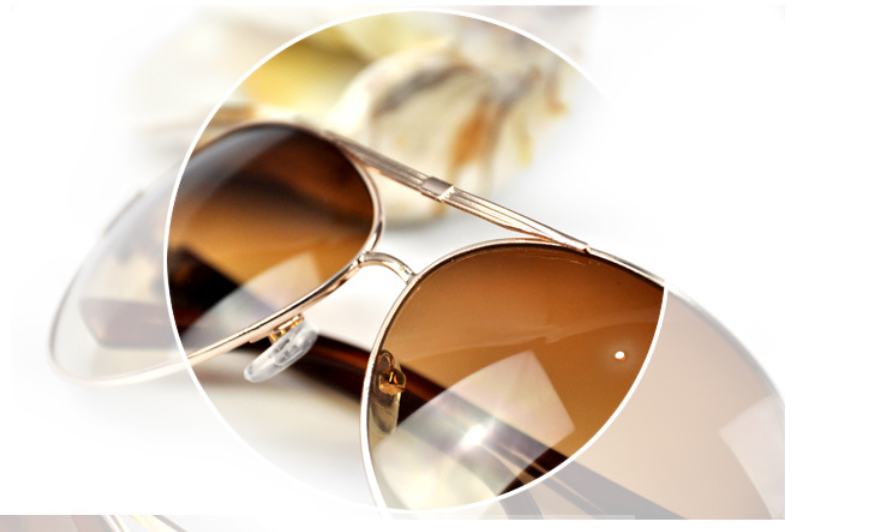 [HCM]Mắt kính gọng phi công kiểu dáng cổ điển thời trang ENCI( trà)
