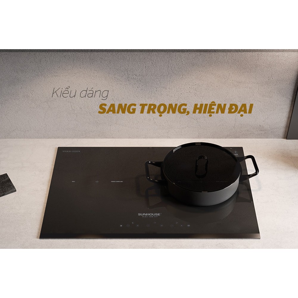 Bếp đôi điện từ Sunhouse SHB DI02