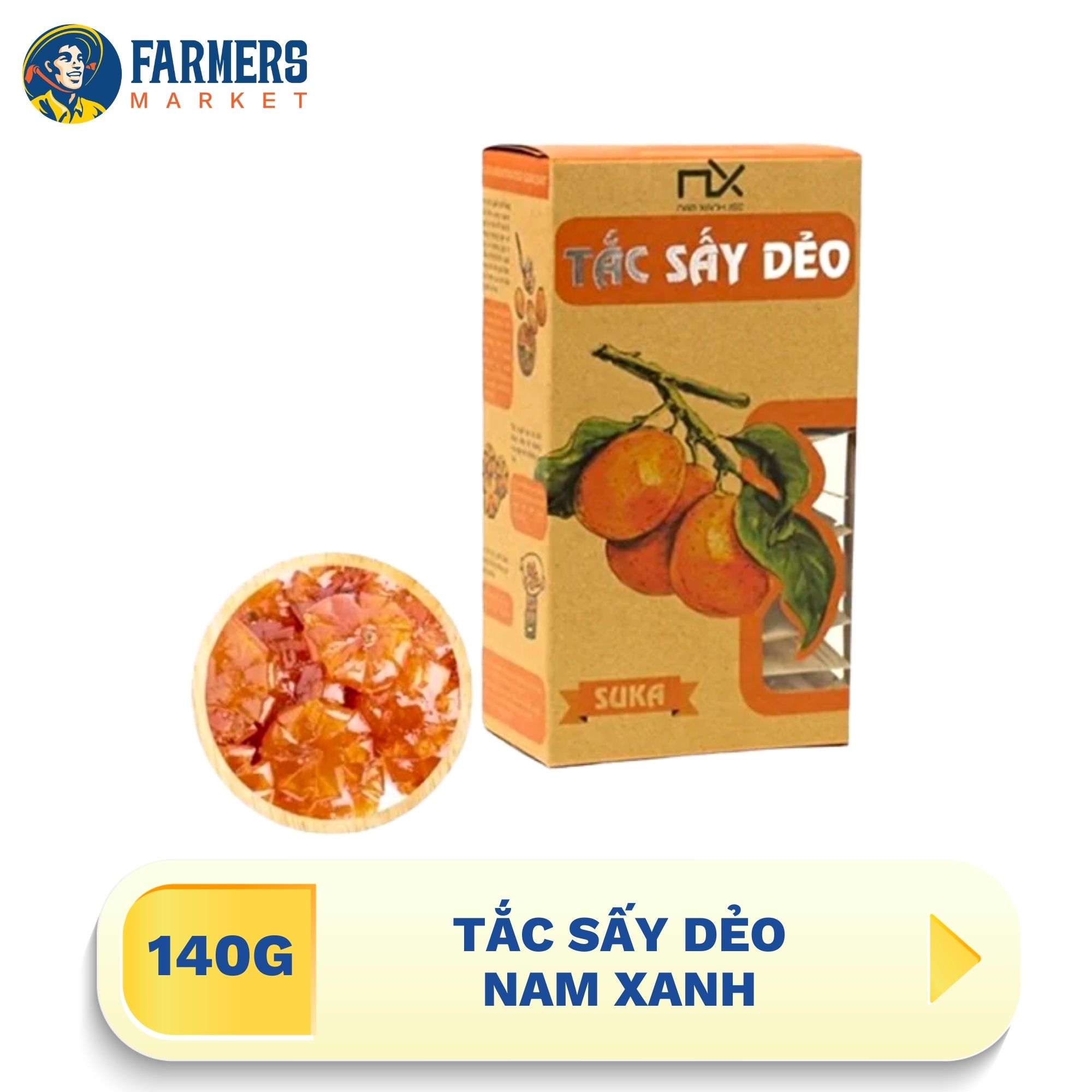 [Giao hàng toàn quốc] Tắc sấy dẻo Nam Xanh 140G