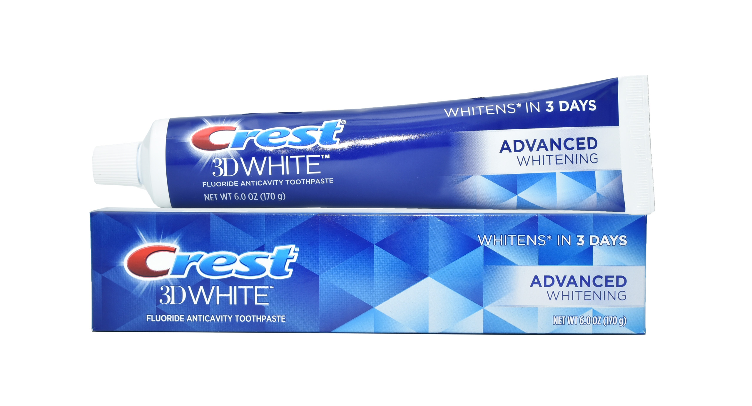 1 TUÝP KEM ĐÁNH RĂNG CREST 3D WHITE ADVANCED 158Gr - MỸ