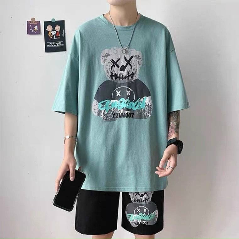 Sét đồ bộ quần đùi nam - sét bộ thể thao nam mặc hè