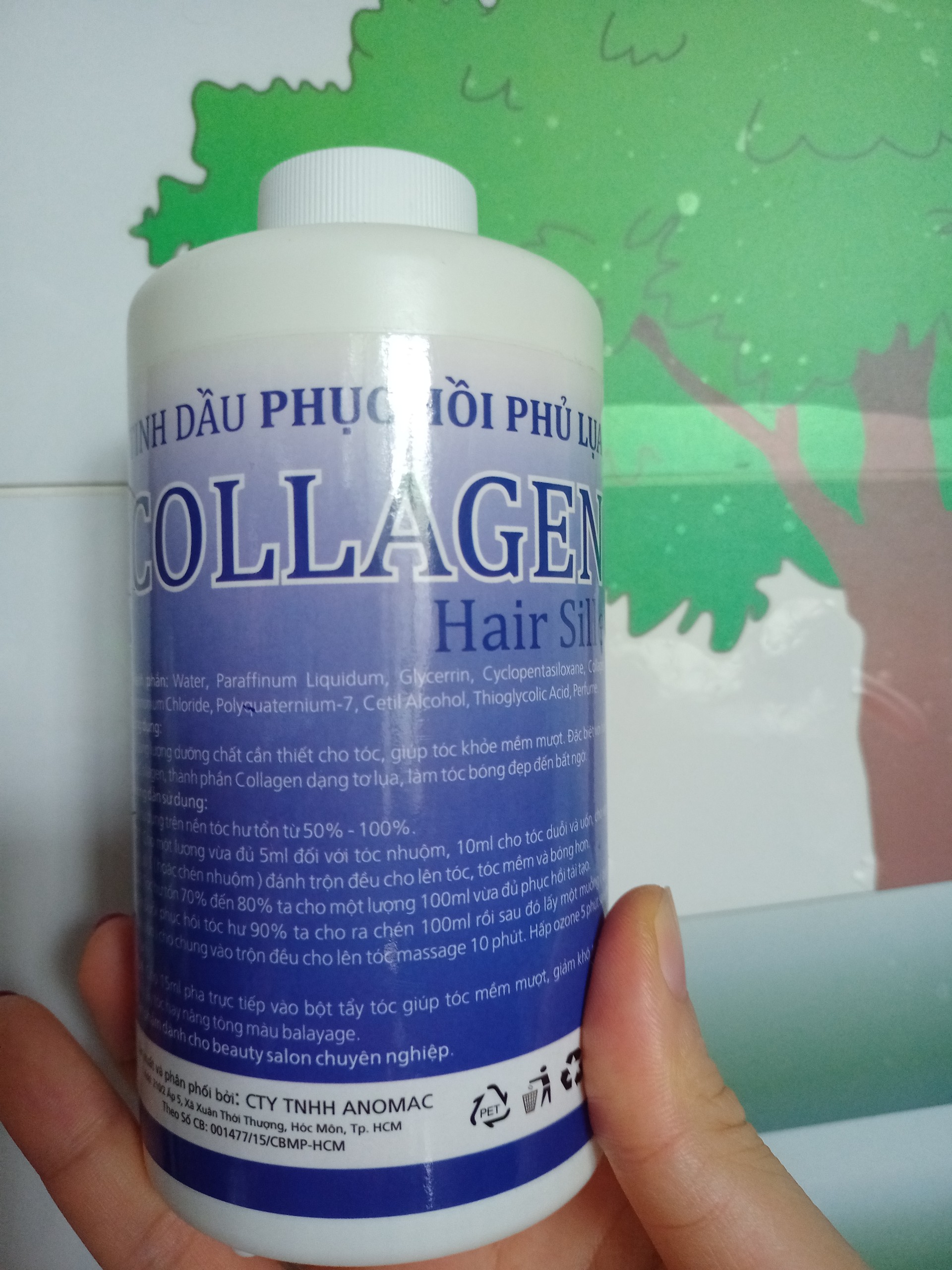 500ml Tinh dầu phục hồi phủ lụa collagen hair sille