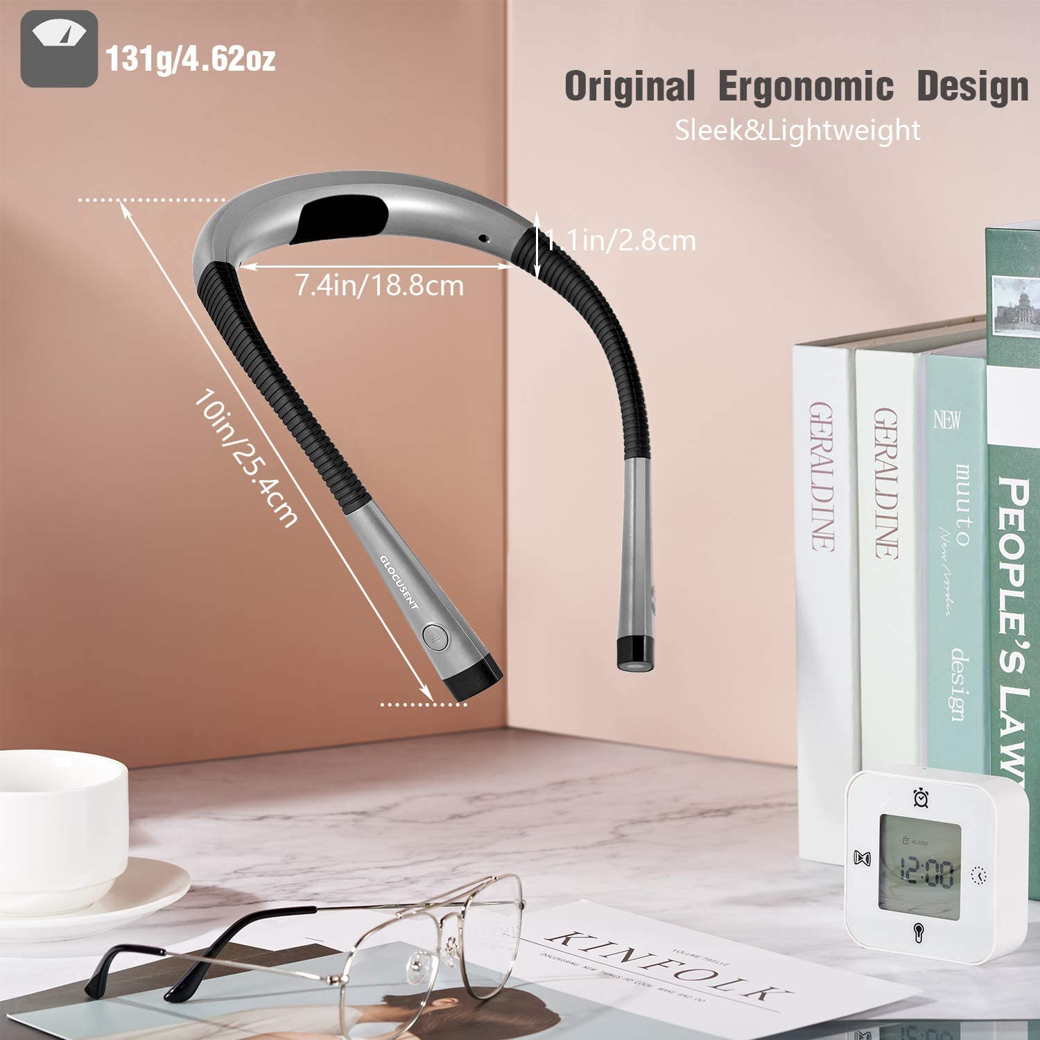 ĐÈN PIN ĐEO CỔ GLOCUSENT, 2 ĐẦU