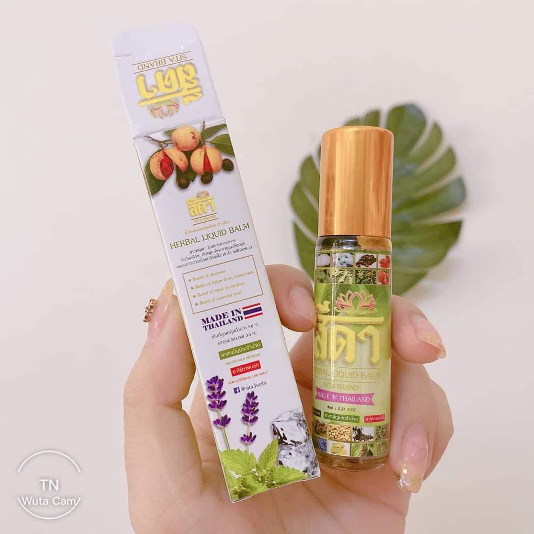 Dầu Hít 20 Vị Thảo Dược SITA BRAND HERBAL LIQUID BALM Thái Lan