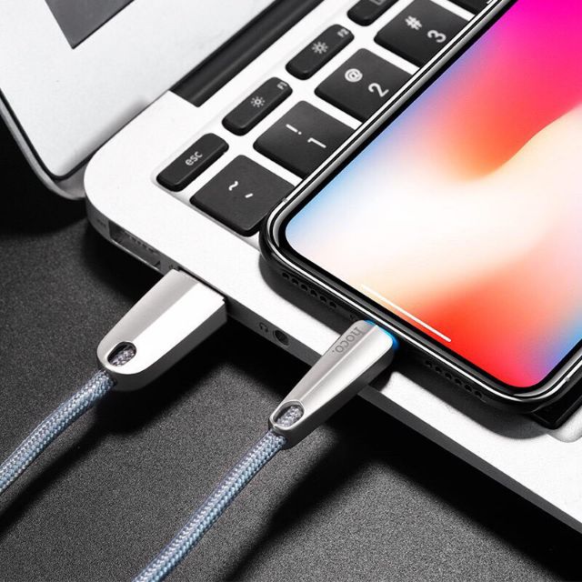 Cáp Sạc Dây Dù Hoco U35 Tự Ngắt Cho Iphone