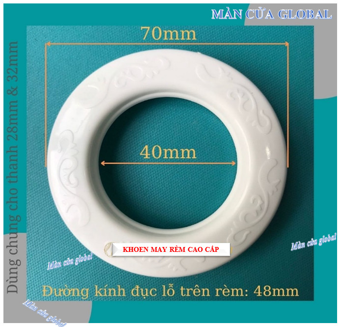 Khoen ore may rèm màn cửa (100 bộ/1 gói-bịch)
