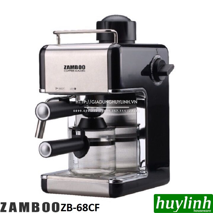 Máy pha cà phê gia đình zamboo zb-68cf - 800w