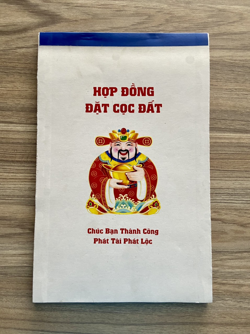 HỢP ĐỒNG ĐẶT CỌC ĐẤT _ Loại 2 liên (100 tờ/50 cặp/quyển - Loại 3 liên (99 tờ/30 cặp/quyển) giấy in than