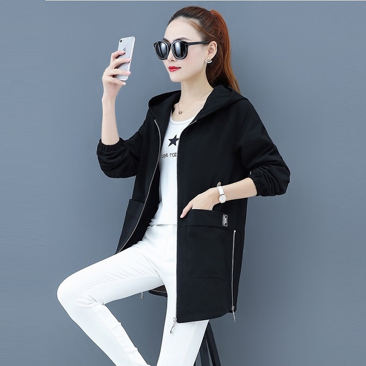 [HCM]áo khoác nữ kaki phom dài 3 màu cao cấp