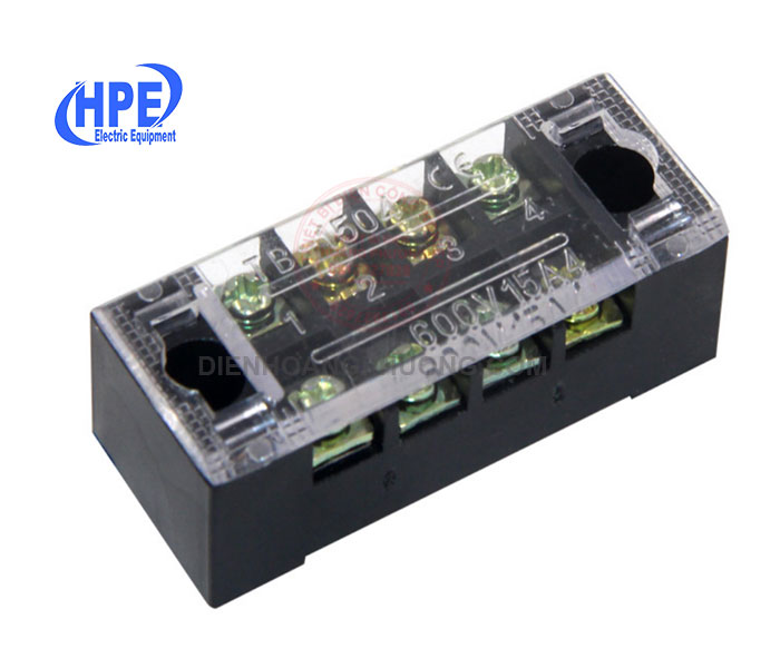 Domino 4 pha 15A TB-1504 - Cầu nối dây điện TB-1504