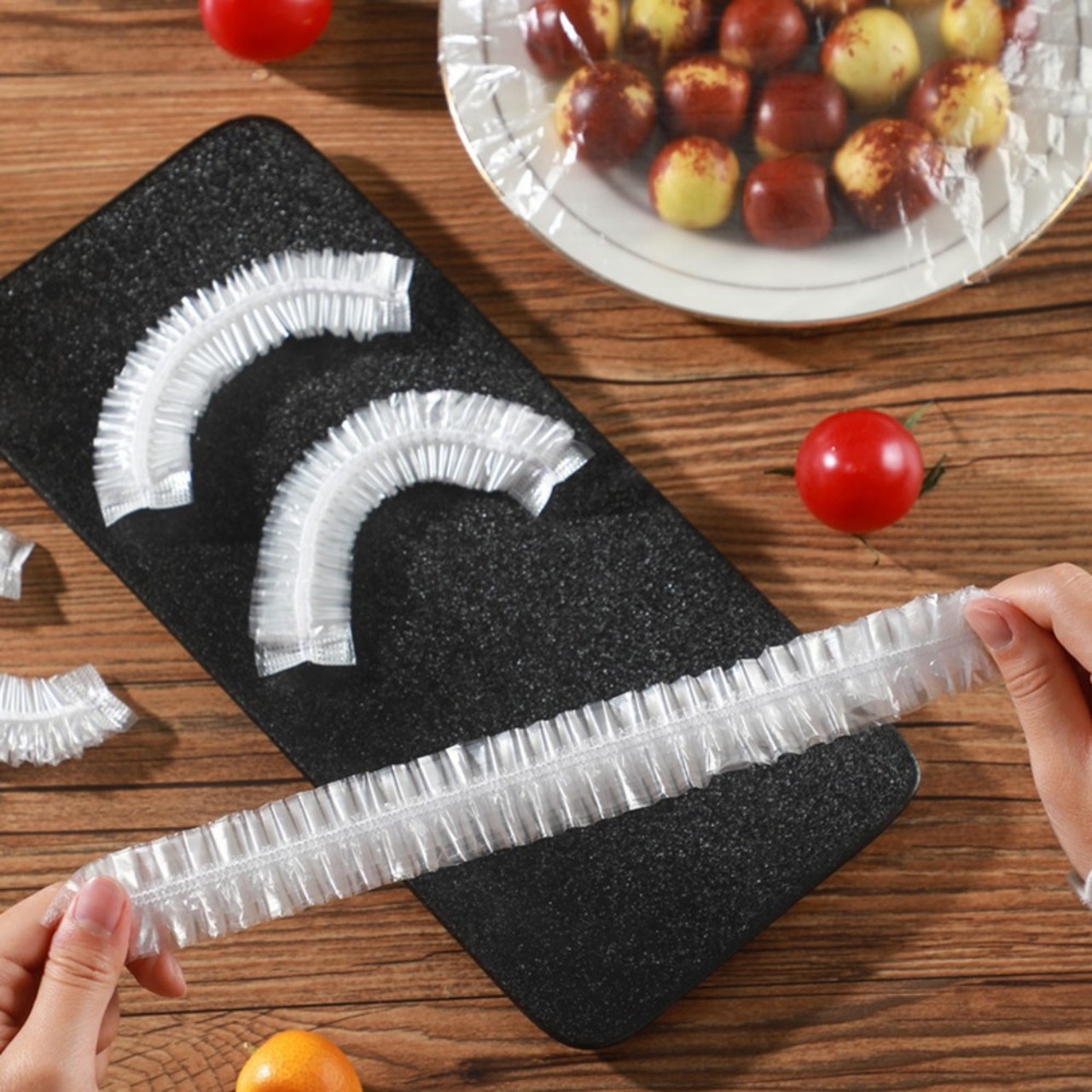 Set of 100 Multi-Purpose Food Wrap Bags, Size 25cm