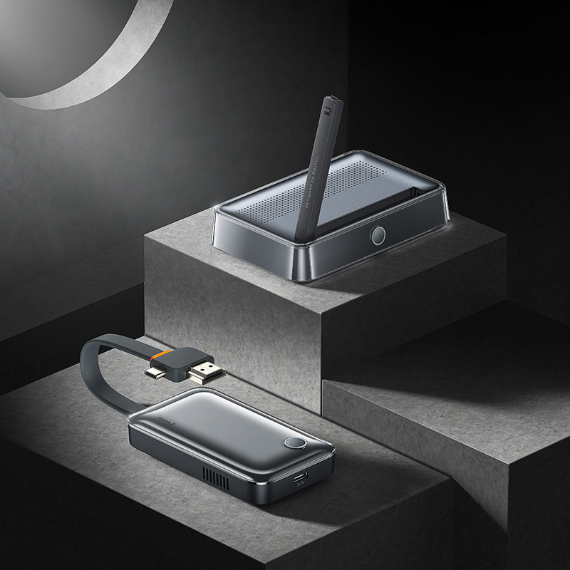 Hub chuyển đổi Baseus 4K Wireless Display Dongle Adapter Grey
