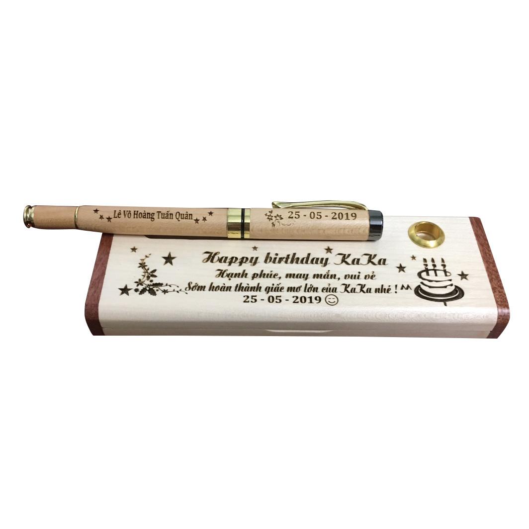 [HCM]Hộp đựng bút khắc tên