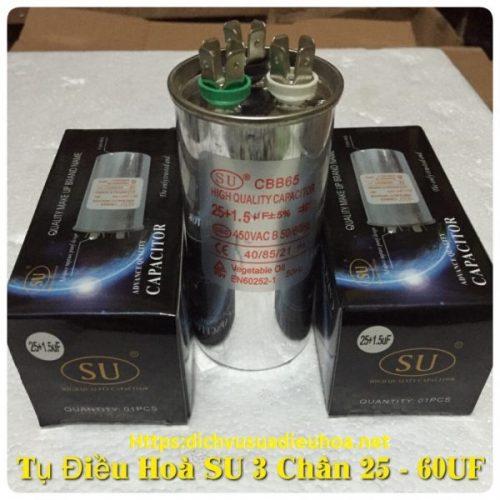 Combo 2 tụ điều hòa 3 chân 50+5UF