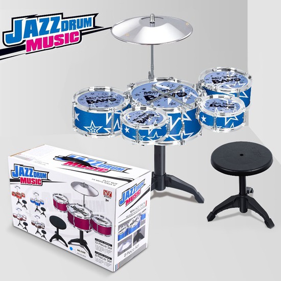 Bộ Trống JAZZ DRUM 5 trống cho bé yêu (có ghế )