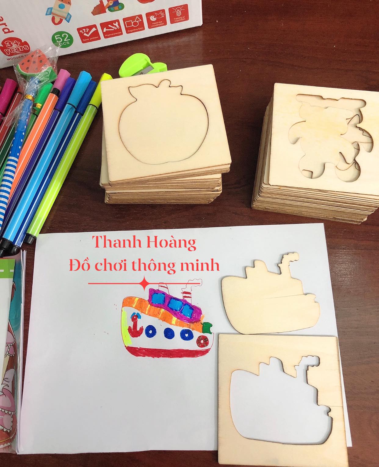 Đồ chơi học vẽ 62 chi tiết