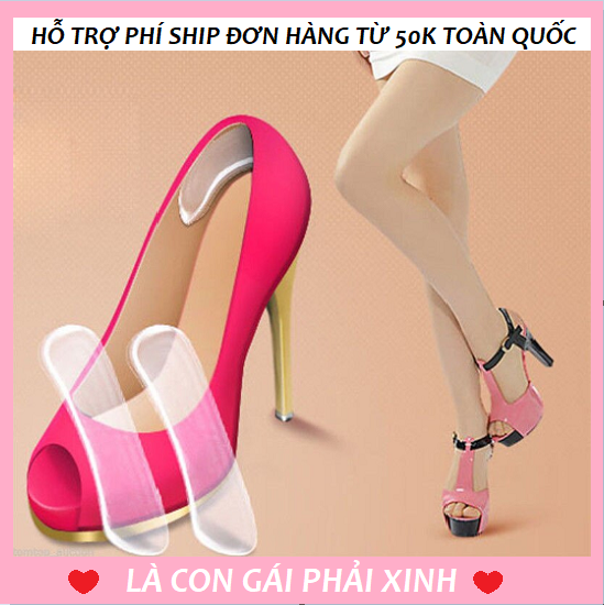 [HCM]Bộ 2 miếng lót gót gót giày siêu mềm trong suốt