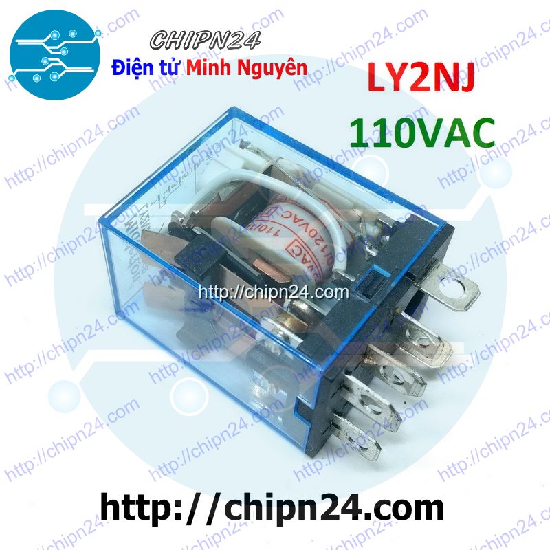 Relay kiếng 8 chân 10a 110vac