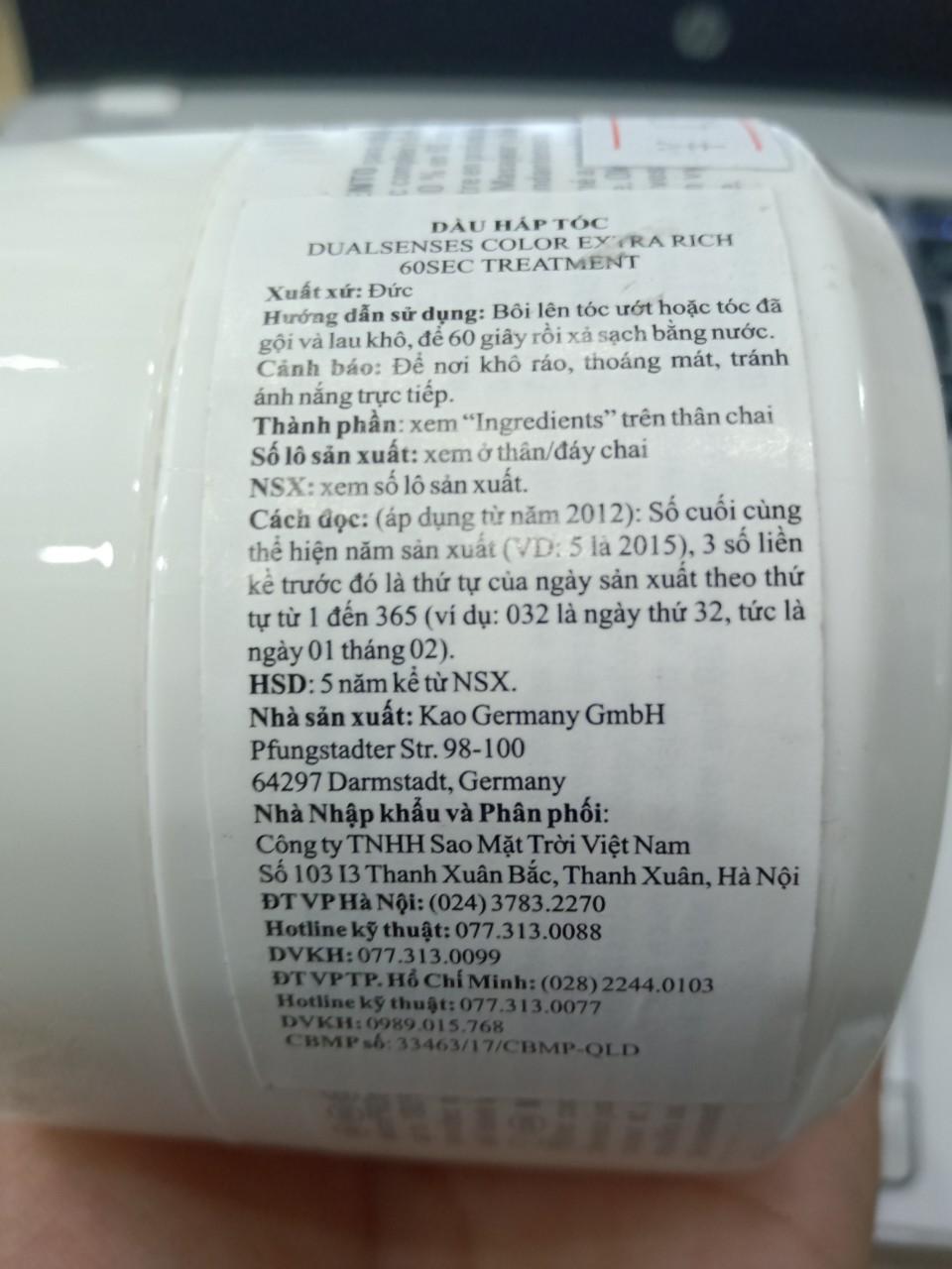 HẤP DẦU GOLDWELL 60S DƯỠNG MÀU TÓC NHUỘM 200ML