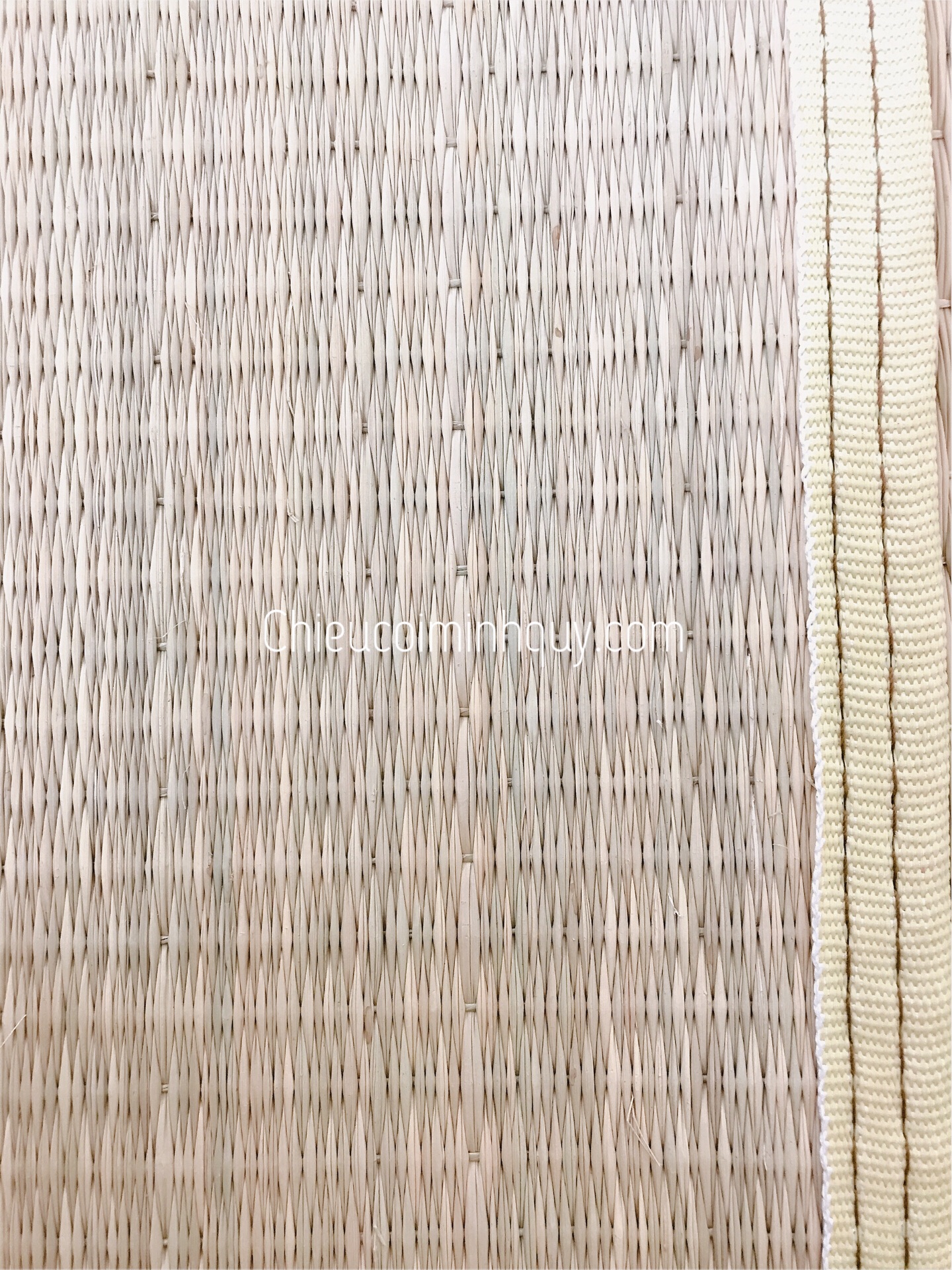Chiếu Cói Trắng giường cá nhân 1m2x2m, chiếu ký túc