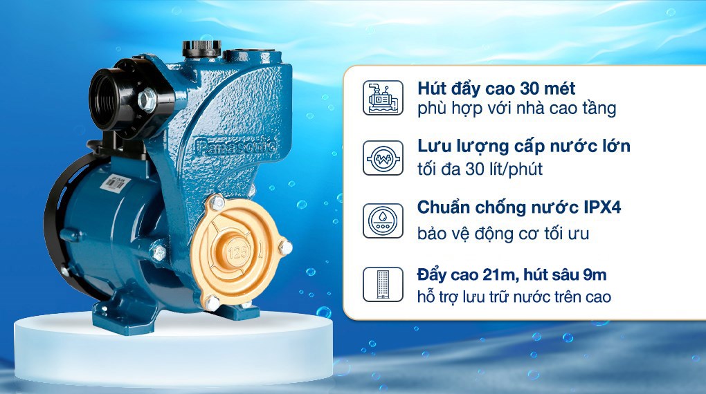 Máy Bơm Nước Đẩy Cao 200W - Panasonic GP 200JXK SV5