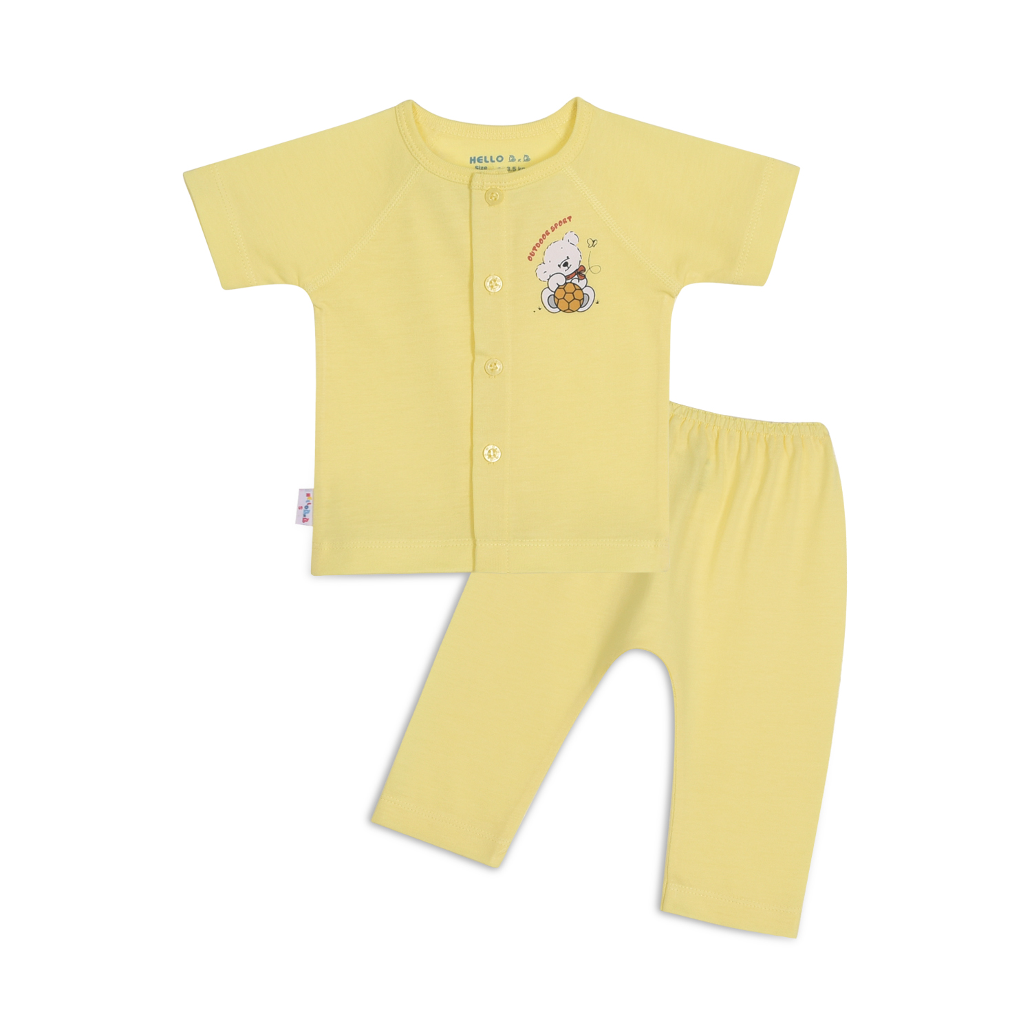 BỘ SƠ SINH RAPLAN TAY NGẮN 1329- HELLO BB