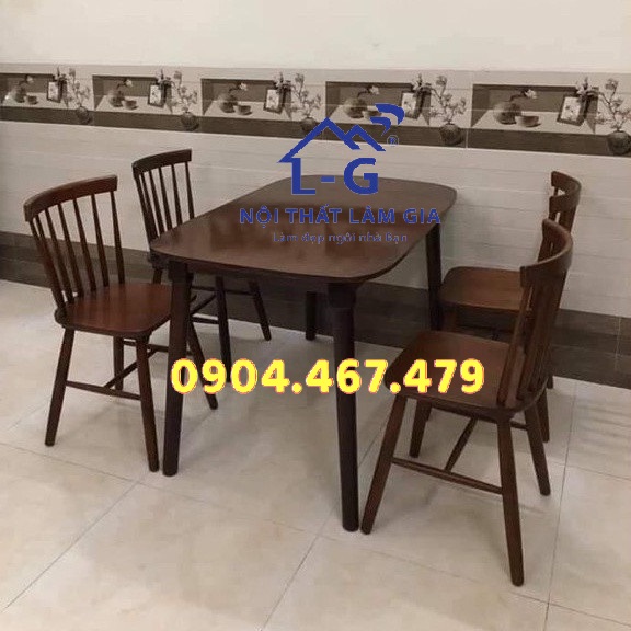 Bộ Bàn ăn 4 ghế gỗ mango  [Ship hoả tóc HCM]