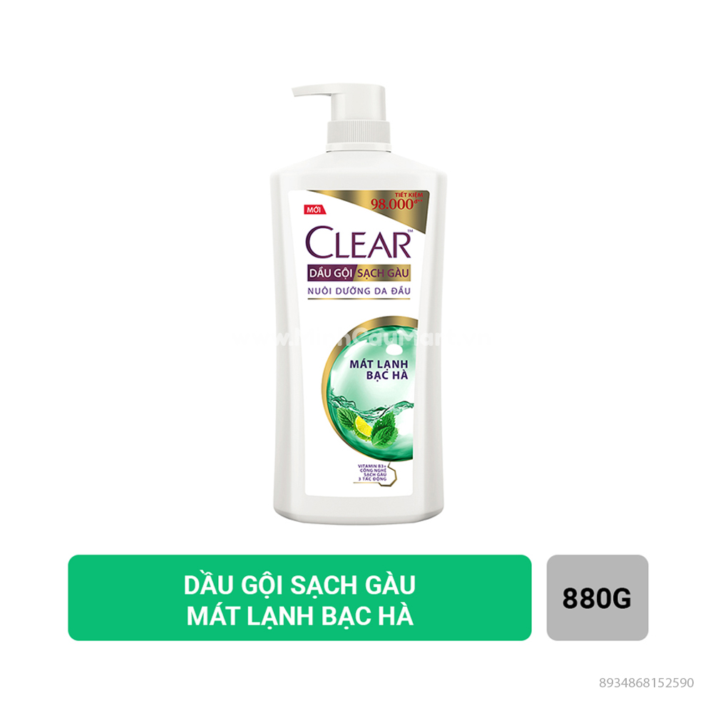 Dầu gội đầu clear bạc hà chai 1.4kg / 1.4 kg