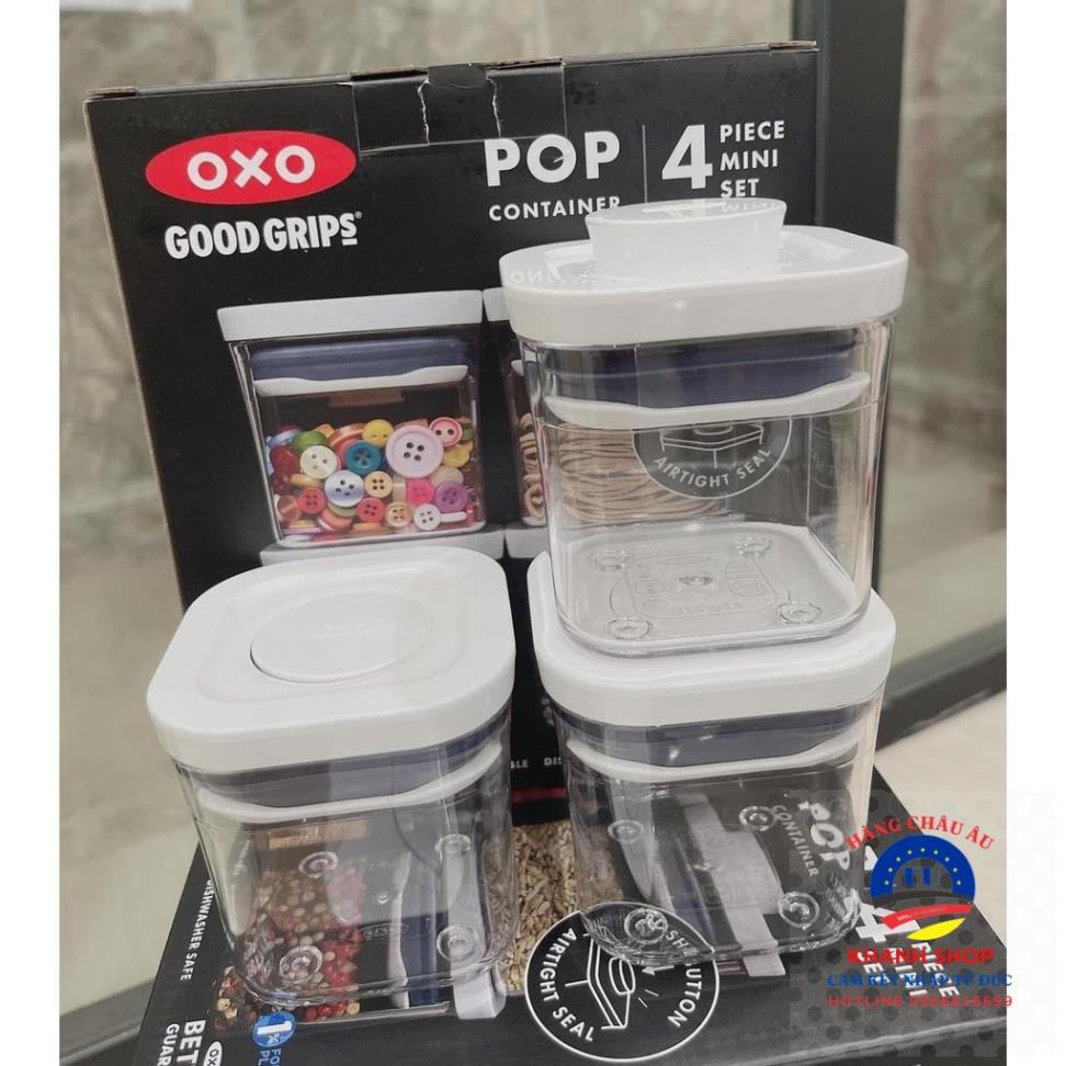 Sét 4 hộp đựng gia vị, thảo mộc Oxo