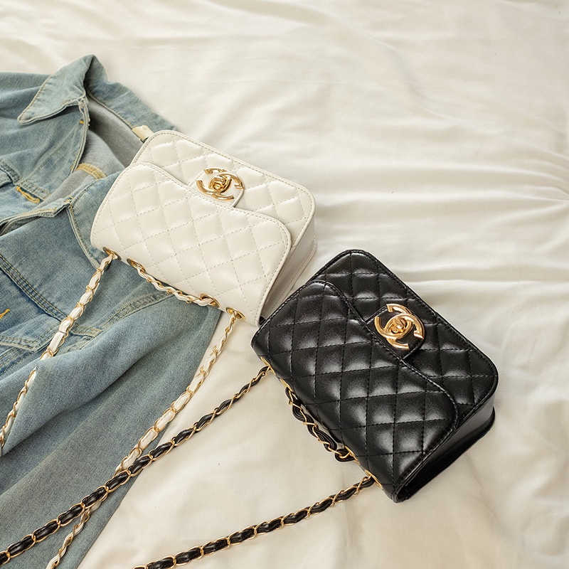 Túi xách nữ đeo chéo, túi đeo vai classic trần chỉ đi chơi phong cách đơn giản