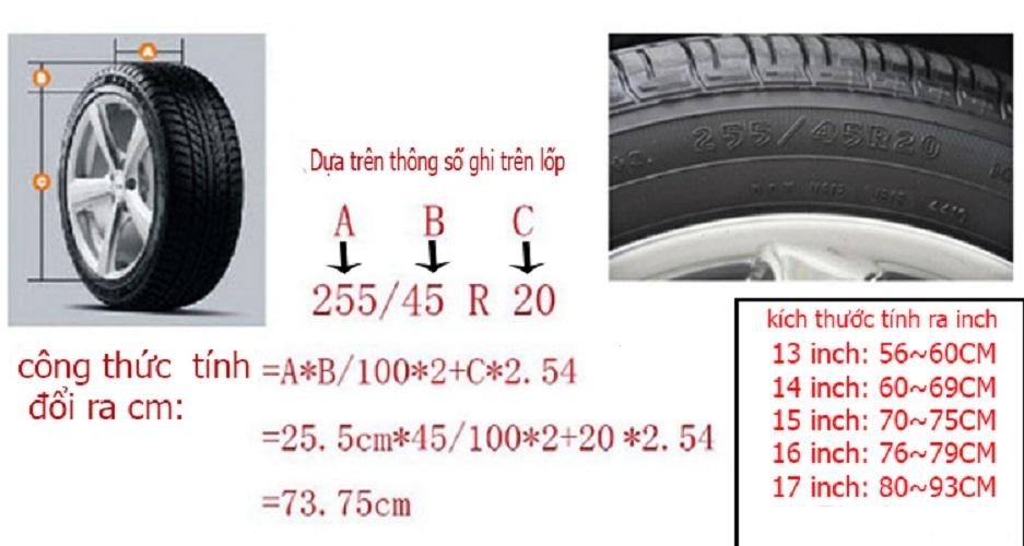 Bọc Lốp Dự Phòng Xe PAJERO 15inch