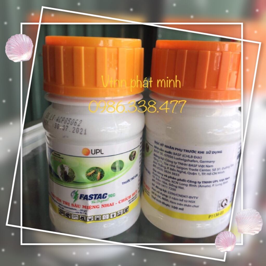 Thuốc trừ sâu fastac 5ec chuyên trừ sâu miệng nhai- chích hút 100ml