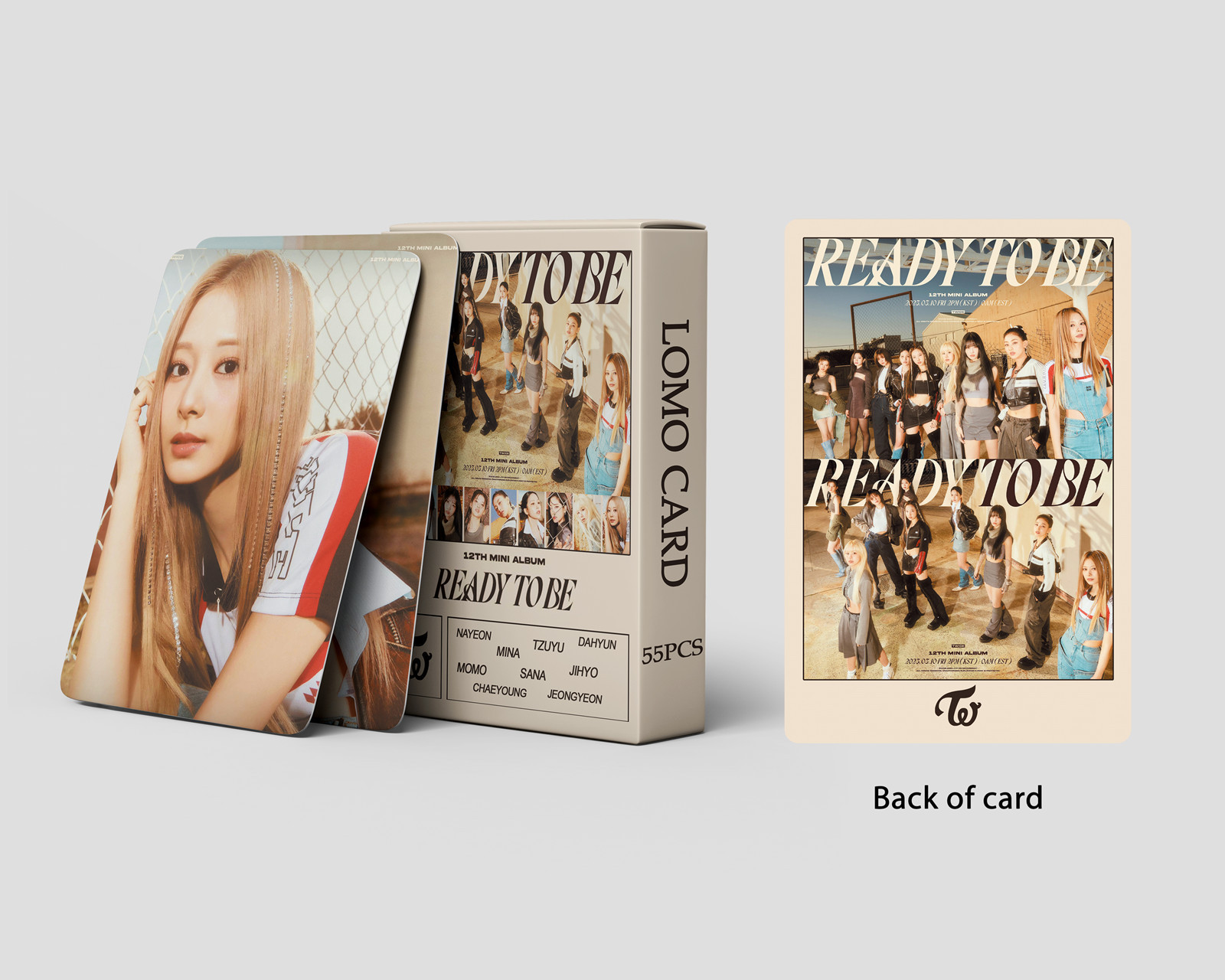 Set 55 lomo card Twice-READY TO BE 2023