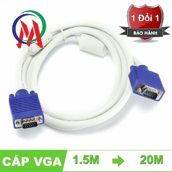 Dây Cáp  Vga Trắng 10 M