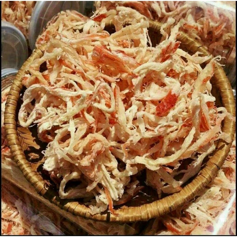 Mực xé sợi hấp nước dừa